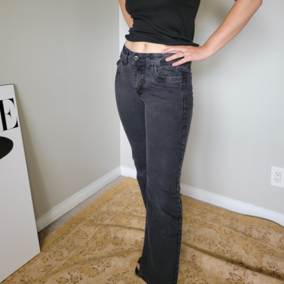 Riders By Lee Black Stretch Jeans Straight Leg - Picture 7 of 9